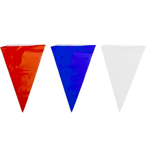 18M Red White And Blue Tri-Coloured Flags Triangular String Flags Coloured Flags - Bild 11 von 22