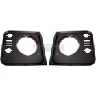 BLACK HEADLIGHT SURROUND SET FOR LAND ROVER DEFENDER 90 & 110 LR051109/10