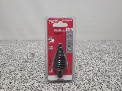 Milwaukee #12 Black Oxide Step Drill Bit   7/8'' - 1-3/8''   5-Steps (48-89-9212)