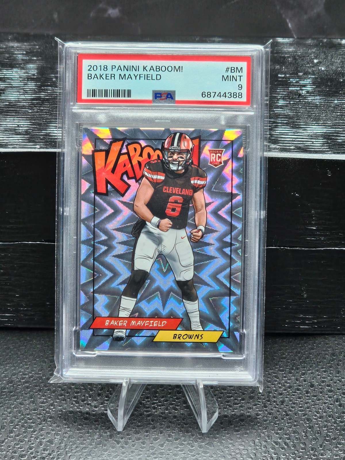 Baker Mayfield 2018 Panini Kaboom! PSA 9 RARE RARE RARE Rookie RC Vertical