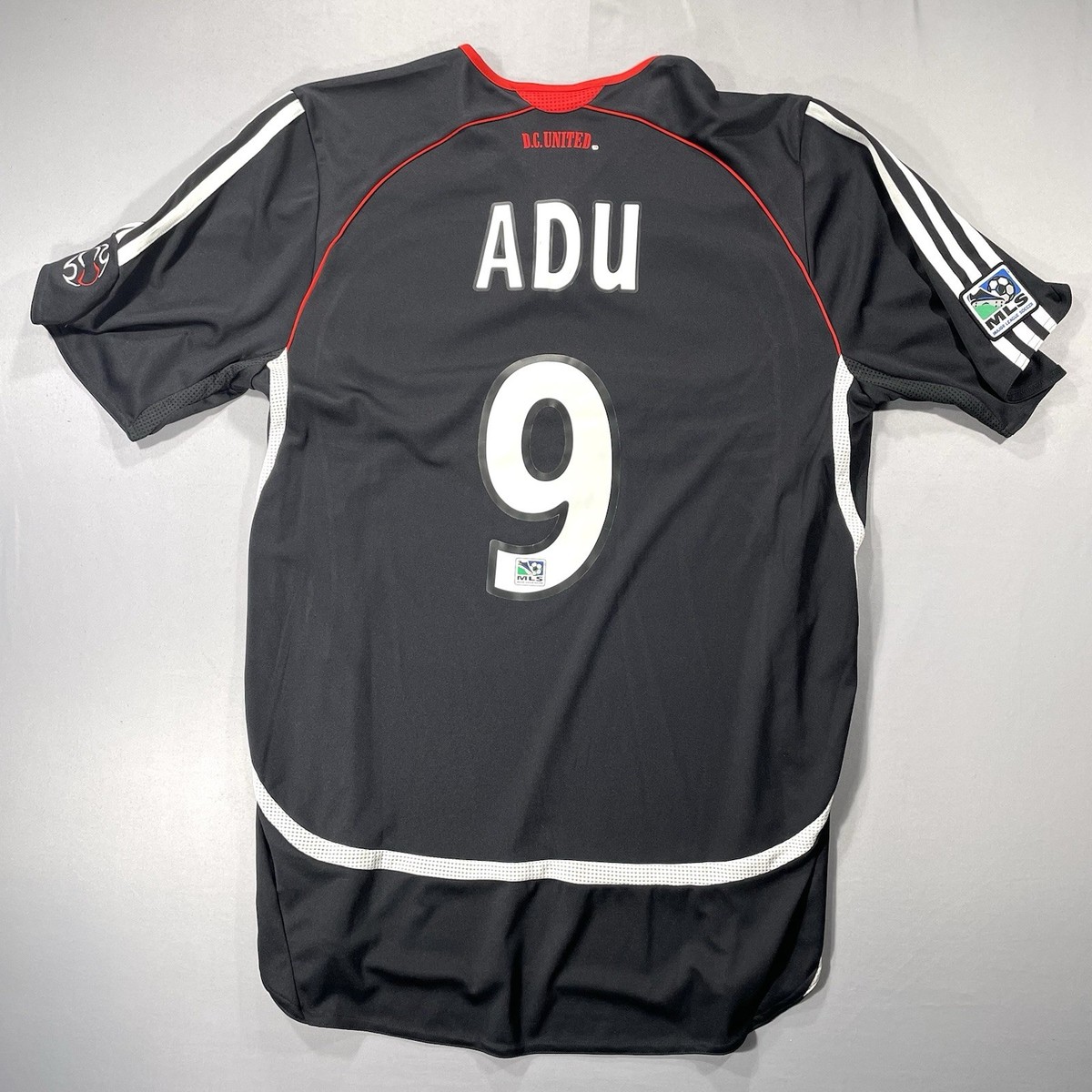 NWT DC United Freddy Adu Adidas Soccer Jersey #9 Clima-Cool 06/07