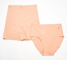 Fashion Women's Plus Sz Panties One Size Full Brief Panty Slip Short Pink