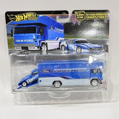 Hot Wheels 2026 Ford Capri GR5 x Fleet Flyer Car Culture Team Transport Diecast