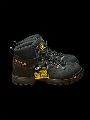 Size 7 - CAT Threshold Men\'s Waterproof Steel Toe Work Boot - Black CAT P90936 Men main image 4