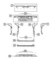 Genuine Mopar Air Inlet Baffle 68443372AA