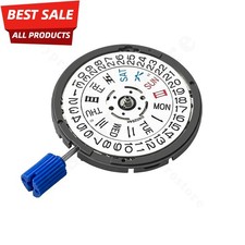 GENUINE For SEIKO SII NH36 NH36A Movement Automatic Day Date 3 White Date