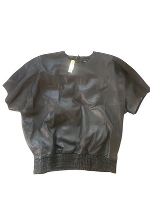 Longchamp Emotionally Unavailable Black Lamb Leather Vest Jacket Limited NWT 