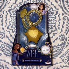 Disney's Wish Wishing Star Necklace with Light Up Feature NEW Sealed