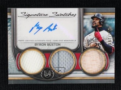 2023 Topps Museum Collection 101/199 Byron Buxton #SWTRA-BB Auto 0o3x