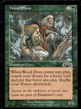 Wood Elves LP Light Play Exodus MTG [7072]