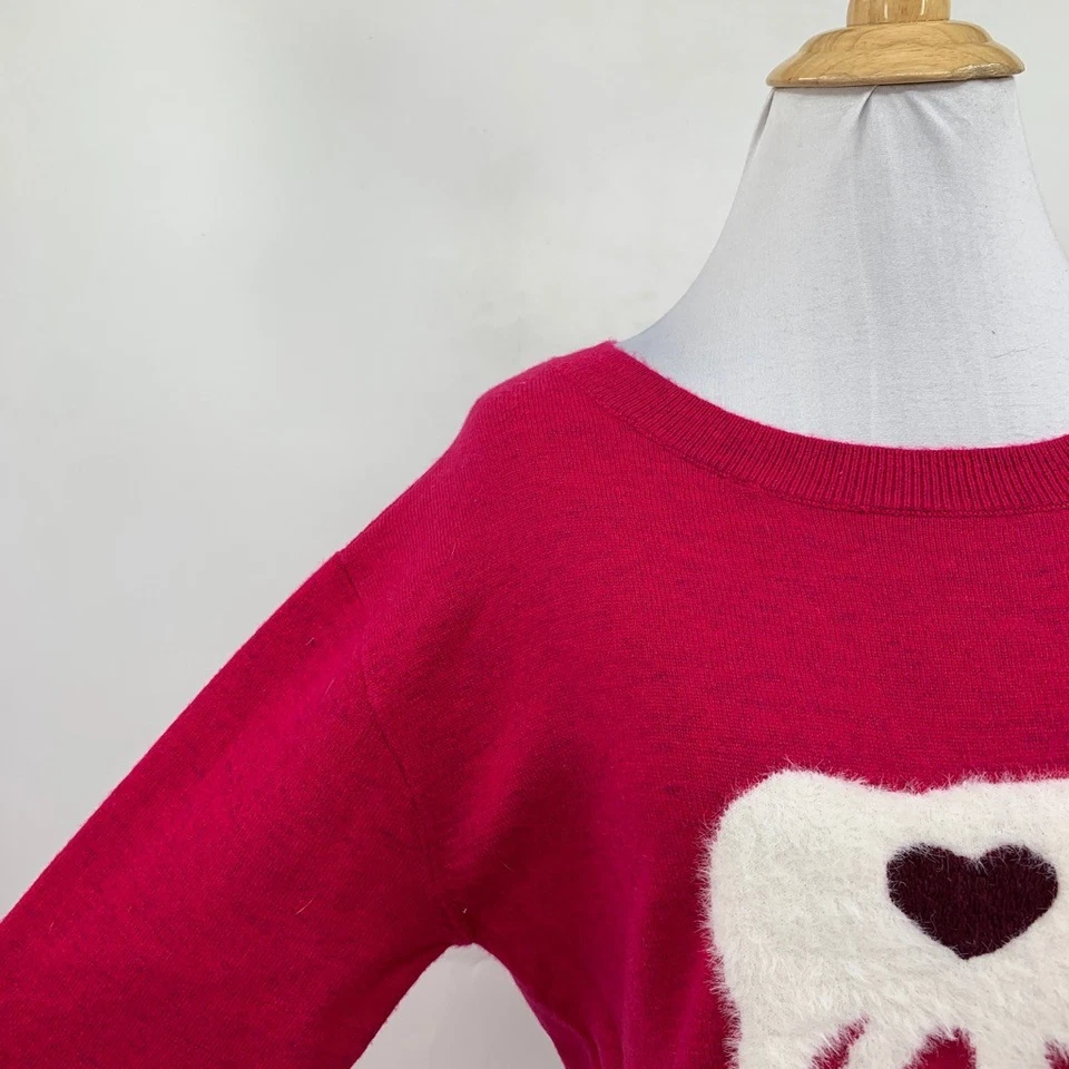 Sundance Sweater Womens XS Extra Small Fuchsia Cashmere Blend Mighty Polar - Imagem 4 de 4