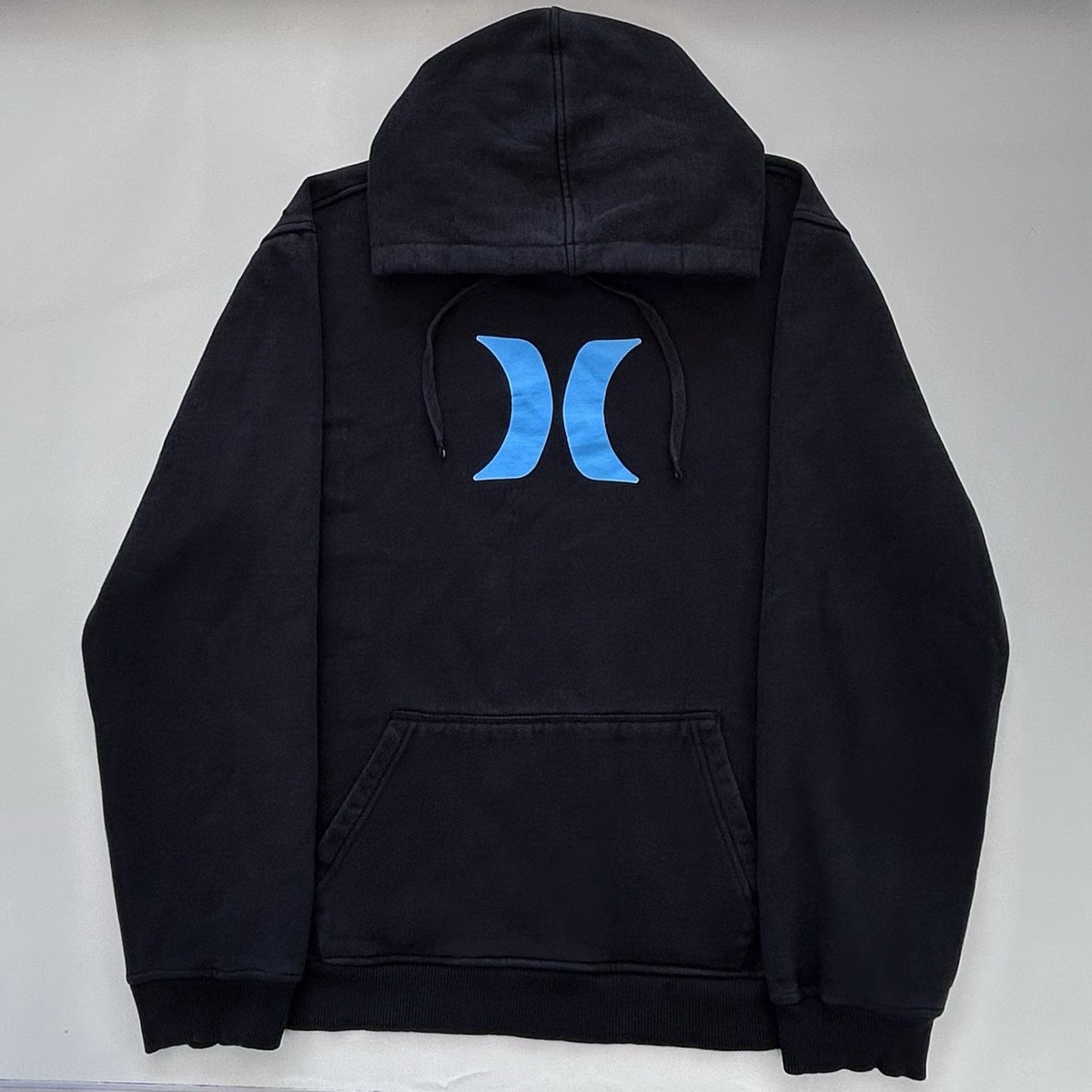 Sweat à Capuche Réversible Hurley Vintage 90s Y2K - Taille L - Blanc Pied De Poule
