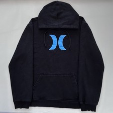 Vintage Y2K Hurley Pullover Logo Hoodie Surfer Skater Size Men s XL Thumb Holes