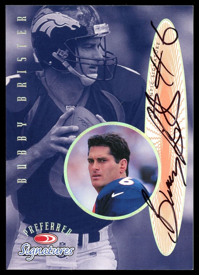 1999 Donruss Preferred QBC Preferred Signatures #14 Bubby Brister AUTO