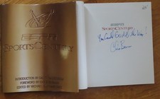 ESPN Sportscaster CHRIS BERMAN signed ESPN SPORTS CENTER 1999 Book COA