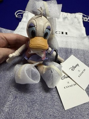 Coach Exclusive x Disney Daisy Duck Leather Plush Bag Charm