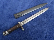 ORIGINAL ANTIQUE M1895 AUSTRIA MANNLICHER BAYONET AND SCABBARD MAKER ZBROJOVKA