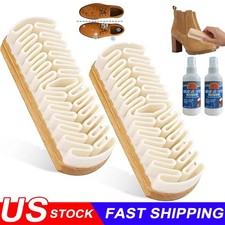 2X Crepe Rubber Brush And Remover For Suede Nubuck Shoes/Boots/Bags Cleaning US