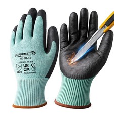 Highest Protection Cut Resistant Safety Work Gloves Level F EN388 Heavy Duty
