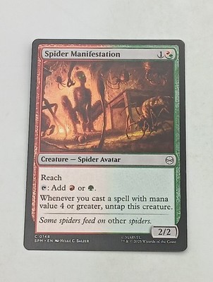 Magic the Gathering Einzelkarte Spider Manifestation bespielt