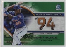 2023 Bowman Scouts Top 100 Green Refractor 56/99 Ronny Mauricio #BTP-94 02u3