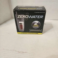 NEW Sealed Zero Water (ZR-230) 2-Pack Stage 5 Portable Water Filters (Tumblers)