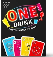 One Drink - Adult Drinking Card Game Parties Fun Competitive Similar To Uno 21+