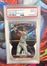 2023 Bowman Draft - Chrome Max Clark #BDC-76 Refractor (RC) PSA 10 Gem Mint