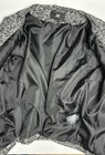 H&M Women’s Silver Metallic Black & White Tweed Zip Blazer Jacket Size 12 — photo 8