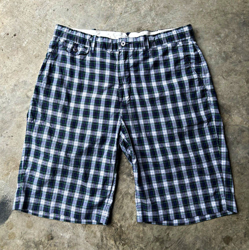 Polo Ralph Lauren Bleecker Bradbury Fit Plaid Soft Cotton Chino Shorts size 34