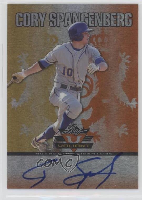 2011 Leaf Valiant Orange 3/25 Cory Spangenberg #VA-CS1 Auto 1q2