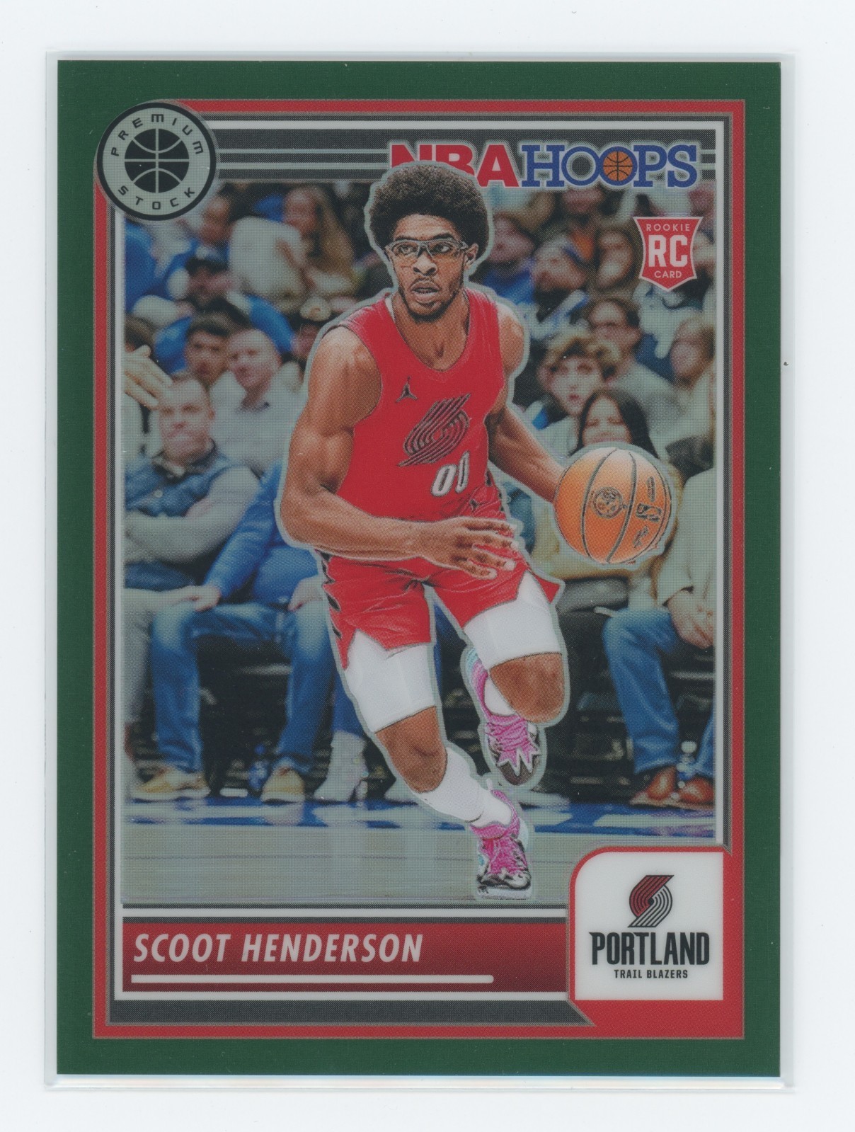 2023-24 Hoops Premium Stock Basketball Scoot Henderson #137 Rookie Green /75