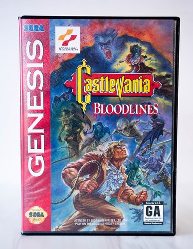 Castlevania Bloodlines Sega Genesis 1994 CIB Complete Manual Tested Working