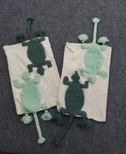 Opalhouse Jungalow Pillow Case Covers Pair Iquana Lizard Pom Pom Southwest Boho