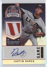 2015 Panini Stars and Stripes Game Gear 2/10 Justin Garza #51 Auto 0b0