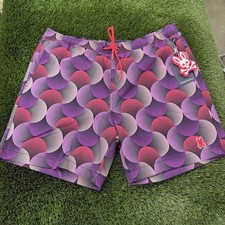 Psycho Bunny Stafford all over Print Swim Trunks Swim Suit Men  s Large L