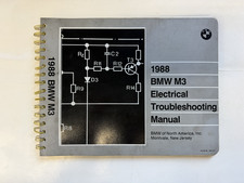Original Genuine OEM 1988 BMW M3 E30 Electrical Troubleshooting Service Manual