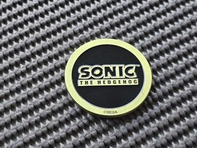 Knuckles Sonic Sega Shop UK Coin Medal Exclusive Rare Promo GENESIS SATURN CD 32