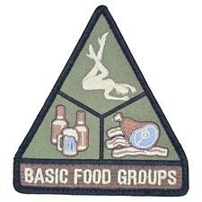 MSM BASIC FOOD GROUP MILSPEC MONKEY MILITARY TACTICAL FOREST HOOK PATCH
