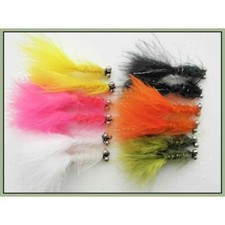 Dog Nobblers, trout Flies, 12 Pack Mixed Colours, Choice of Sizes, Fishing Flies