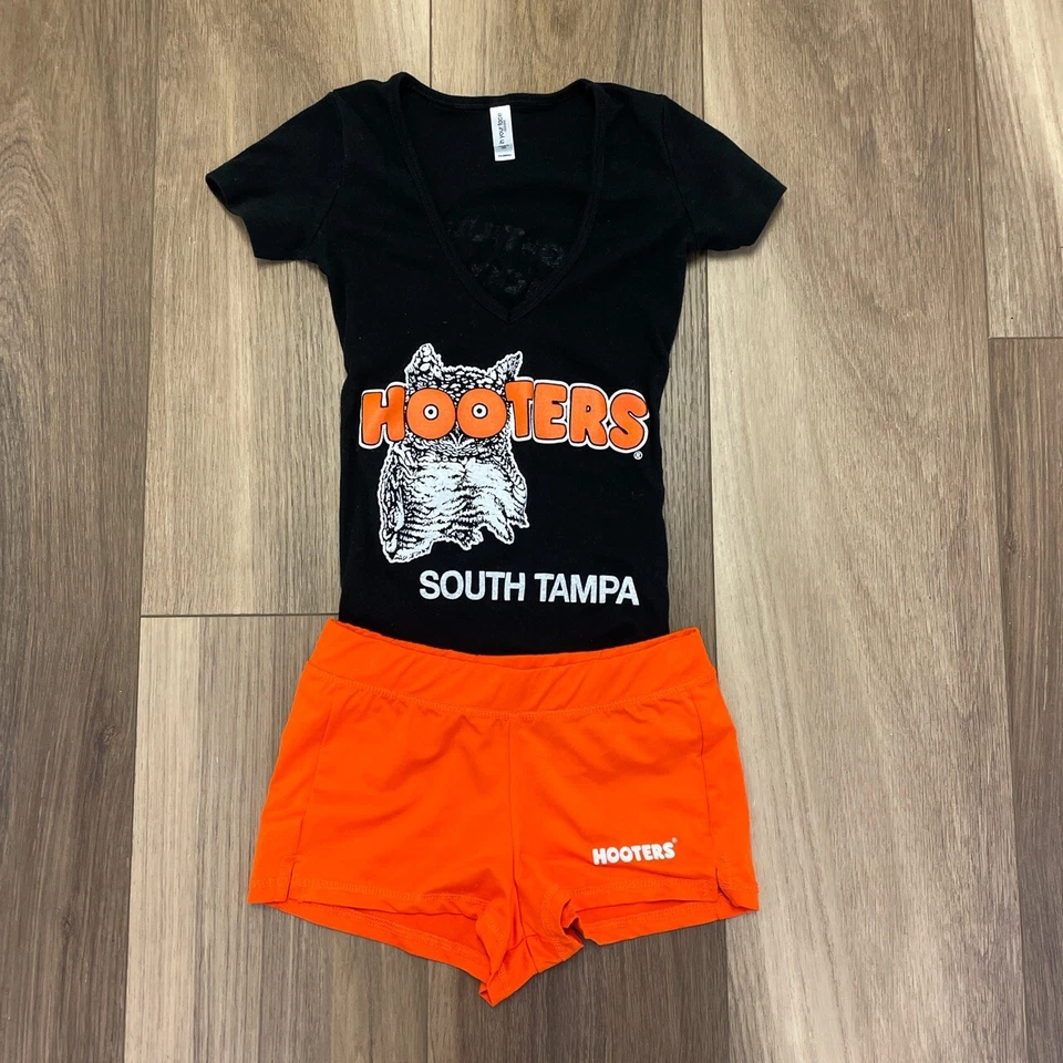 Hooters costume XXS top XS bottoms - Image 2 of 4