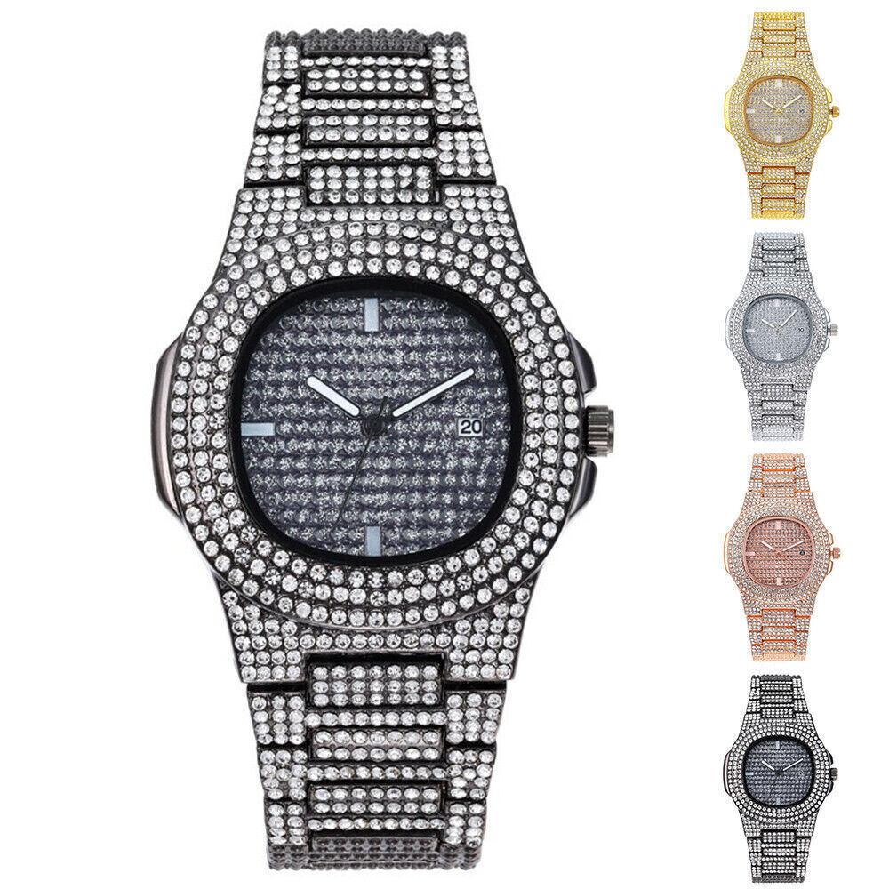 Ladies Wristwatch Crystal Blings Diamond Bracelet Quartz Women