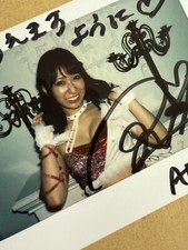Riho Autographed Cheki 1 Instax Photo 1/1 AEW STARDOM Women's Wrestling Sign