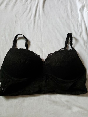 black bralette with underwire