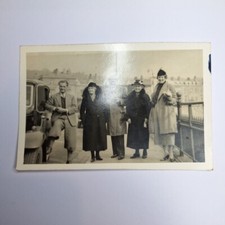 Vintage Photograph Ladys Gents Old Car  Seaside Weston-super-Mare C 1920s 