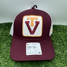 Virginia Tech VT Hokies Hat Nike Classic 99 Trucker Cap Maroon Burgundy Orange