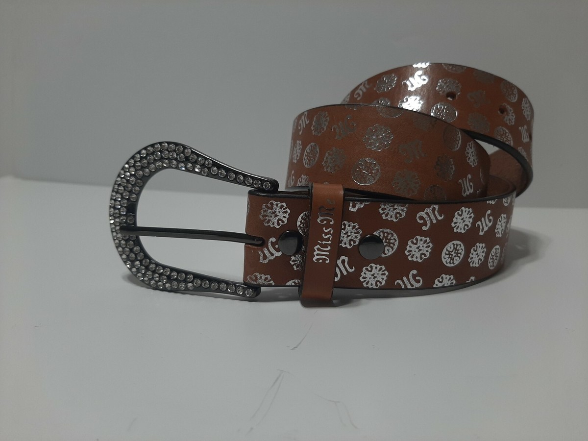 Womens Miss Me Size Small Brown Genuine Leather Belt | eBay display picture 3