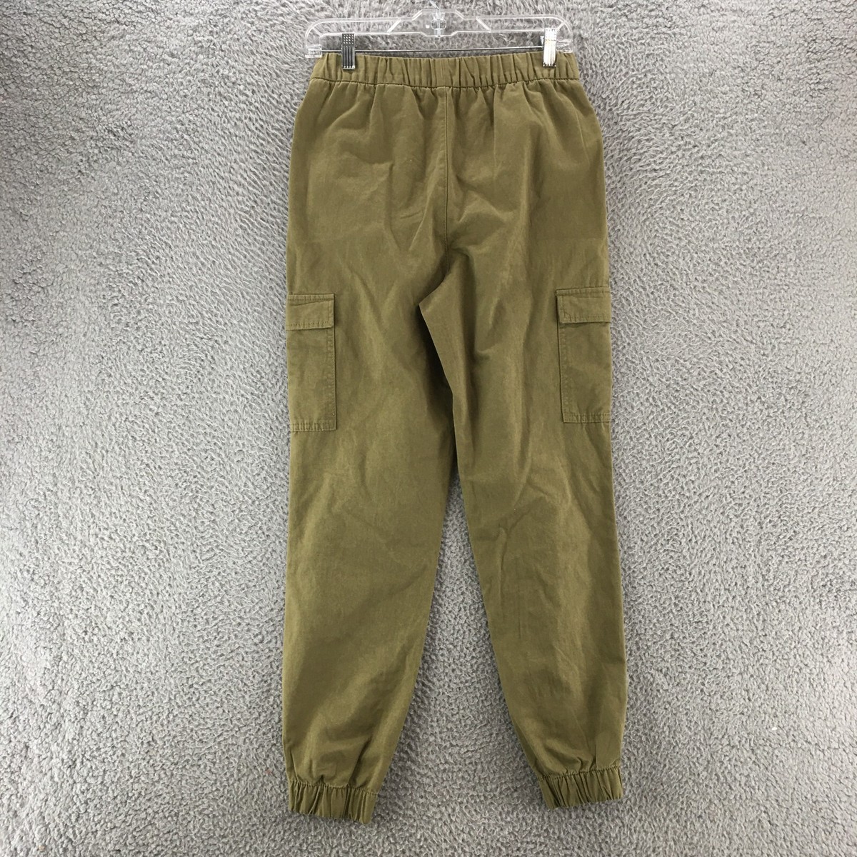 Divided By H&M Cargo Jogger Pants Womens 4 Green High Rise