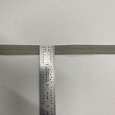 Rice Uniform Flat Braid - Grey/Silver - 1/2โ Wide - 144 Yards. - Made In USA