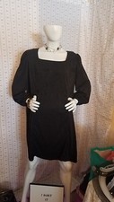 Ava James 3X Black Dress Polyester fabric Feels Like Suede 